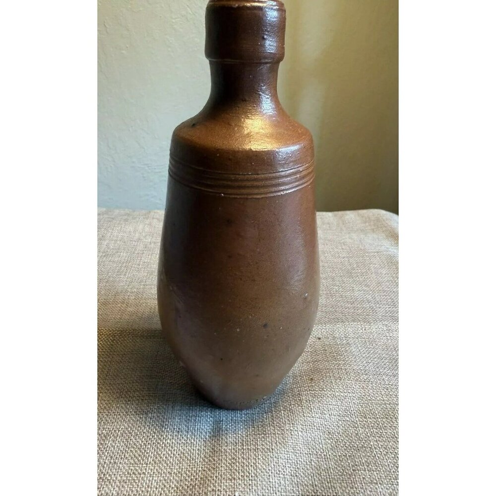 Antique A. Rangel Handmade Portugal Olive Oil Bottle - Salt Glazed Stoneware Pot